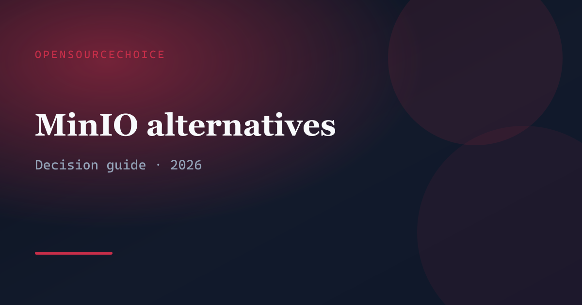 Best Open-Source MinIO Alternatives for S3-Compatible Storage