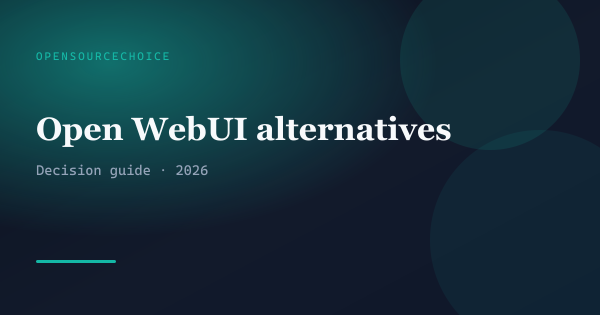 Best Open WebUI Alternatives for Local and Self-Hosted AI